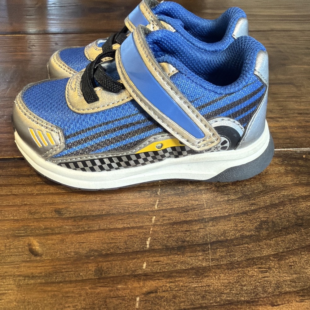 Stride Rite SR Lighted Speed Boys Shoes Size 5W Blue Light Up Sneakers Toddler